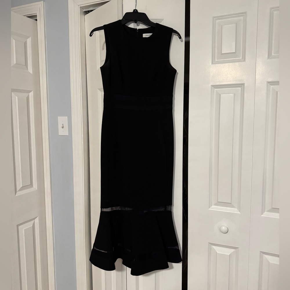 Calvin Klein Black Midi Dress
